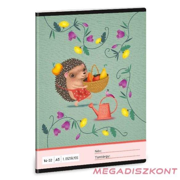 Füzet vonalas ARS UNA A/5 32 lapos 14-32 1.osztályos  Apple Pie