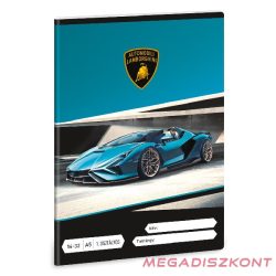   Füzet vonalas ARS UNA A/5 32 lapos 14-32 1. osztályos Lamborghini türkiz