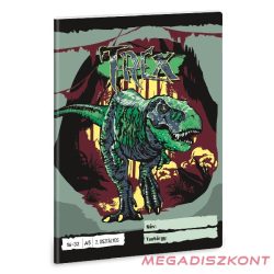 Füzet vonalas ARS UNA A/5 32 lapos 16-32 2.osztályos T-Rex