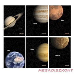 Füzet kockás STREET A/4 54 lapos Planets
