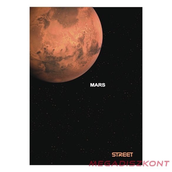Füzet kockás STREET A/4 54 lapos Planets