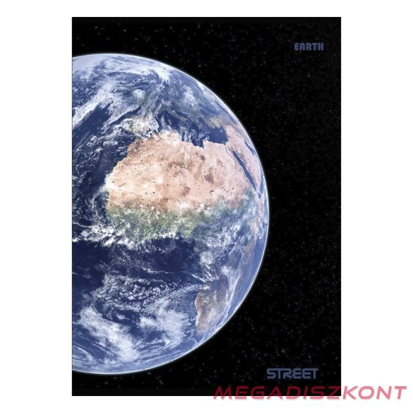 Füzet vonalas STREET A/4 54 lapos Planets margóval
