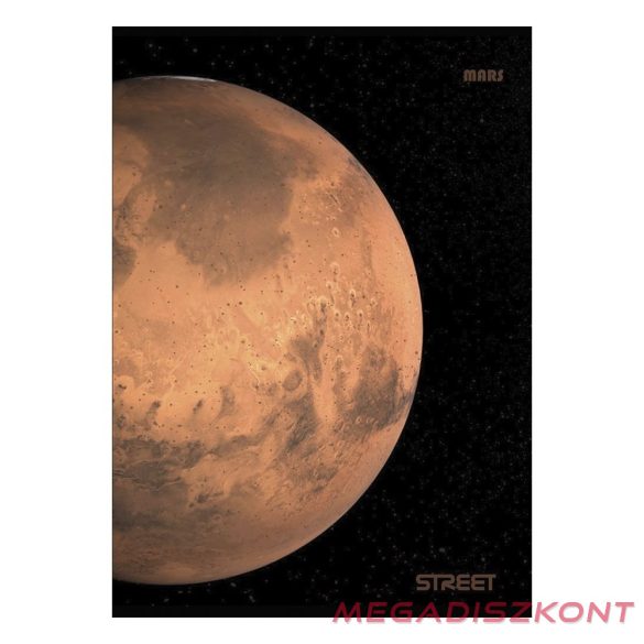 Füzet vonalas STREET A/4 54 lapos Planets margóval