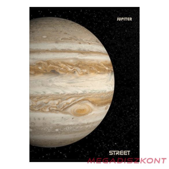 Füzet vonalas STREET A/4 54 lapos Planets margóval