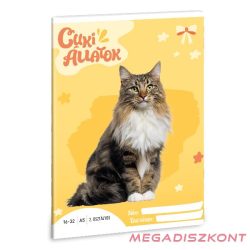   Füzet vonalas ARS UNA A/5 32 lapos 16-32 2.osztályos Cuki-Norvég erdei macska