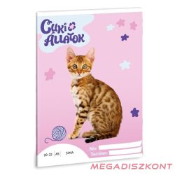 Füzet sima ARS UNA A/5 32 lapos 20-32 Cuki-Bengáli macska