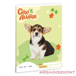 Füzet sima ARS UNA A/5 32 lapos 20-32 Cuki-Welsh corgi