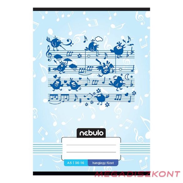 Hangjegyfüzet NEBULO A/5 16 lapos 36-16 Mix 16 darabos