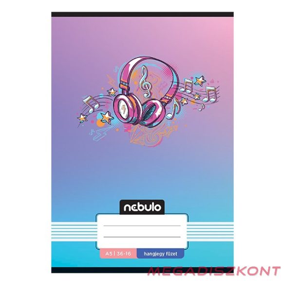 Hangjegyfüzet NEBULO A/5 16 lapos 36-16 Mix 16 darabos