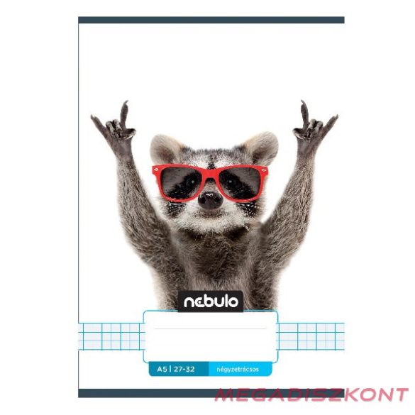 Füzet kockás NEBULO A/5 32 lapos 27-32 Vagány 16 darabos