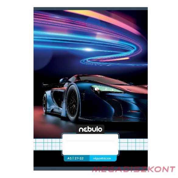 Füzet kockás NEBULO A/5 32 lapos 27-32 Vagány 16 darabos