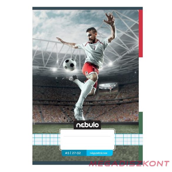 Füzet kockás NEBULO A/5 32 lapos 27-32 Vagány 16 darabos