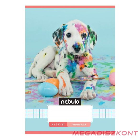 Füzet kockás NEBULO A/5 32 lapos 27-32 Cuki 16 darabos
