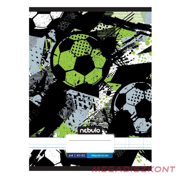 Füzet kockás NEBULO A/4 32 lapos 87-32 Xtreme 12 darabos
