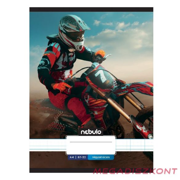 Füzet kockás NEBULO A/4 32 lapos 87-32 Xtreme 12 darabos
