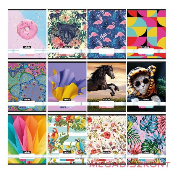 Füzet kockás NEBULO A/4 32 lapos 87-32 L-Design 12 darabos