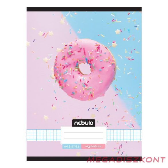 Füzet kockás NEBULO A/4 32 lapos 87-32 L-Design 12 darabos