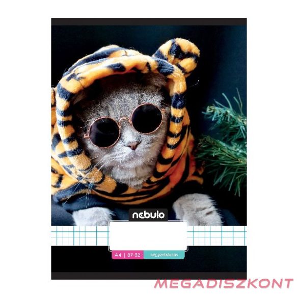 Füzet kockás NEBULO A/4 32 lapos 87-32 L-Design 12 darabos