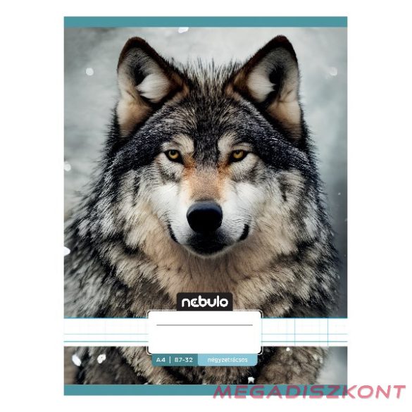 Füzet kockás NEBULO A/4 32 lapos 87-32 Állatok 12 darabos