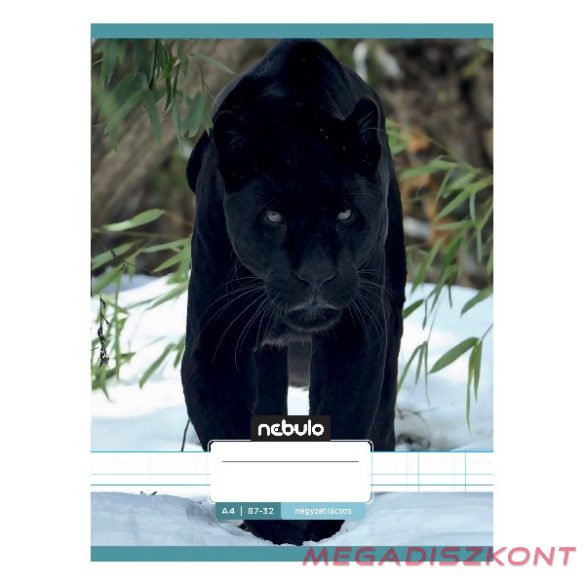 Füzet kockás NEBULO A/4 32 lapos 87-32 Állatok 12 darabos