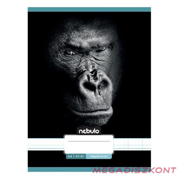 Füzet kockás NEBULO A/4 32 lapos 87-32 Állatok 12 darabos