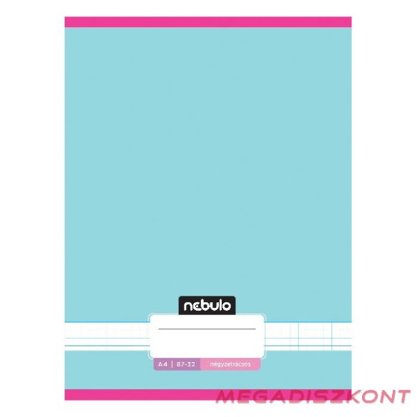 Füzet kockás NEBULO A/4 32 lapos 87-32 Monochrome és Gradient lányos 12 darabos