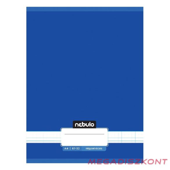 Füzet kockás NEBULO A/4 32 lapos 87-32 Monochrome és Gradient fiús 12 darabos
