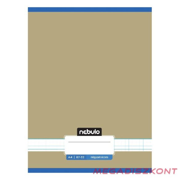 Füzet kockás NEBULO A/4 32 lapos 87-32 Monochrome és Gradient fiús 12 darabos