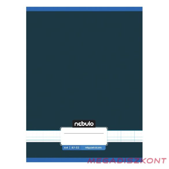 Füzet kockás NEBULO A/4 32 lapos 87-32 Monochrome és Gradient fiús 12 darabos
