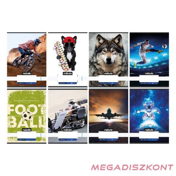 Füzet sima NEBULO A/5 32 lapos 20-32 Vagány 16 darabos