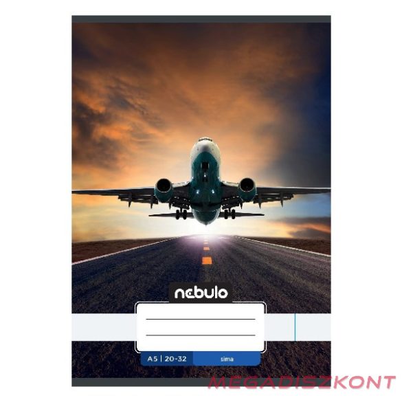 Füzet sima NEBULO A/5 32 lapos 20-32 Vagány 16 darabos