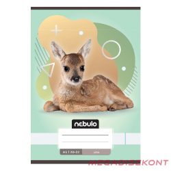 Füzet sima NEBULO A/5 32 lapos 20-32 Állatok 16 darabos