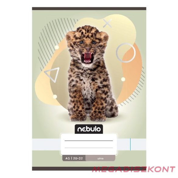 Füzet sima NEBULO A/5 32 lapos 20-32 Állatok 16 darabos
