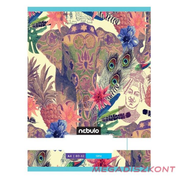 Füzet sima NEBULO A/4 32 lapos 80-32 L-Design 12 db/csomag