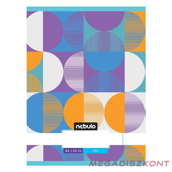 Füzet sima NEBULO A/4 32 lapos 80-32 L-Design 12 db/csomag