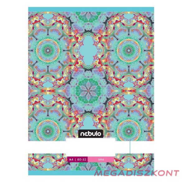 Füzet sima NEBULO A/4 32 lapos 80-32 L-Design 12 db/csomag