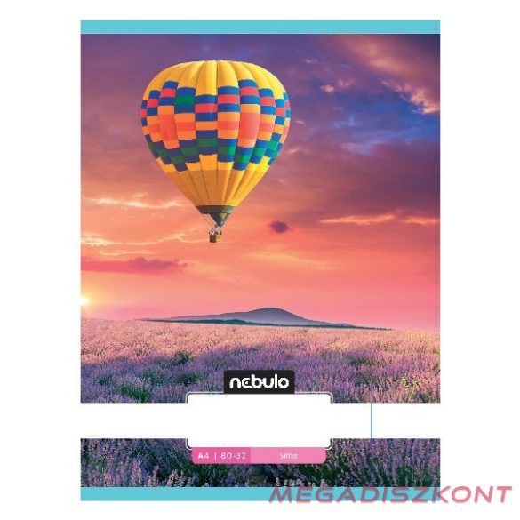 Füzet sima NEBULO A/4 32 lapos 80-32 L-Design 12 db/csomag