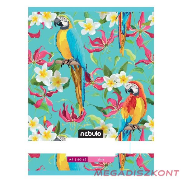Füzet sima NEBULO A/4 32 lapos 80-32 L-Design 12 db/csomag