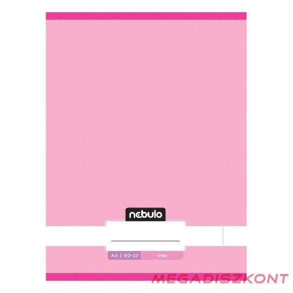Füzet sima NEBULO A/4 32 lapos 80-32 Monochrome és Gradient lányos 12 darabos