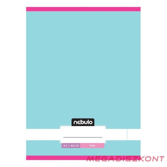 Füzet sima NEBULO A/4 32 lapos 80-32 Monochrome és Gradient lányos 12 darabos