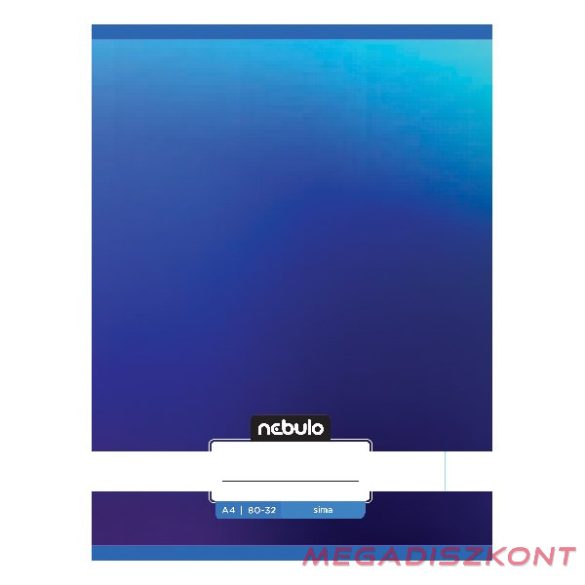 Füzet sima NEBULO A/4 32 lapos 80-32 Monochrome és Gradient fiús 12 darabos