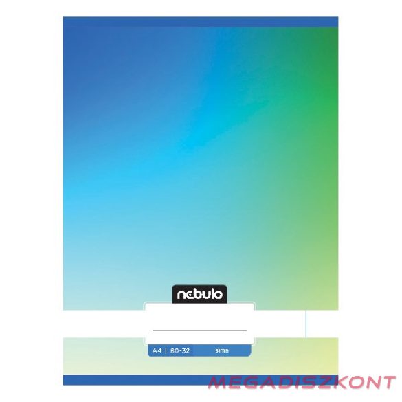 Füzet sima NEBULO A/4 32 lapos 80-32 Monochrome és Gradient fiús 12 darabos
