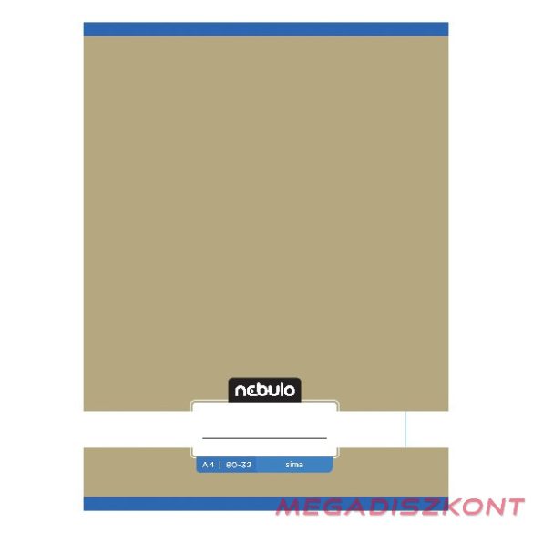 Füzet sima NEBULO A/4 32 lapos 80-32 Monochrome és Gradient fiús 12 darabos
