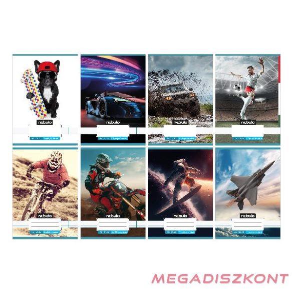 Füzet vonalas NEBULO A/5 32 lapos 21-32 4-8.osztályos Vagány I. 16 darabos