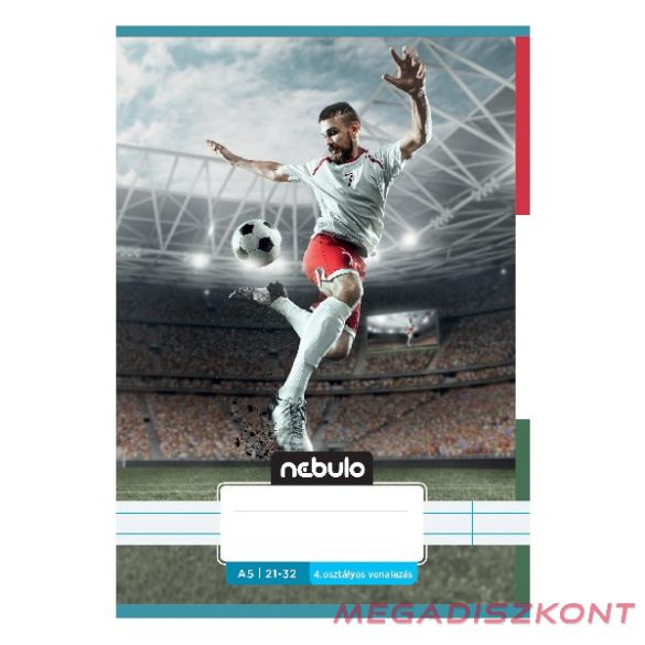 Füzet vonalas NEBULO A/5 32 lapos 21-32 4-8.osztályos Vagány I. 16 darabos