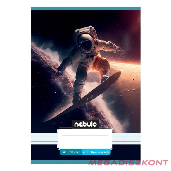 Füzet vonalas NEBULO A/5 32 lapos 21-32 4-8.osztályos Vagány I. 16 darabos