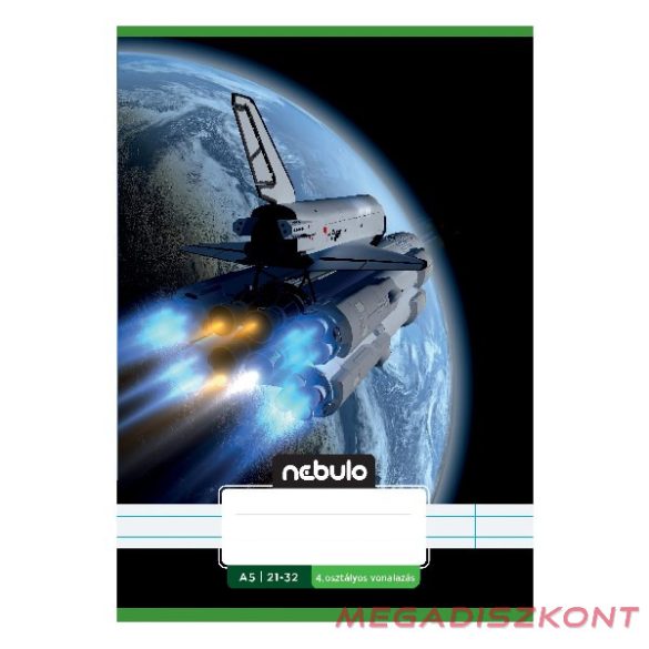 Füzet vonalas NEBULO A/5 32 lapos 21-32 4-8.osztályos Vagány II. 16 darabos