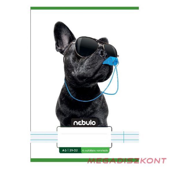 Füzet vonalas NEBULO A/5 32 lapos 21-32 4-8.osztályos Vagány II. 16 darabos