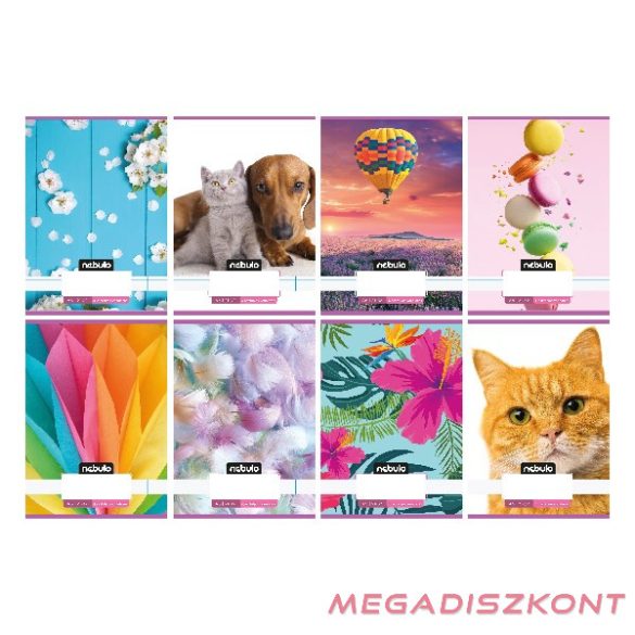 Füzet vonalas NEBULO A/5 32 lapos 21-32 4-8.osztályos Cuki I. 16 darabos