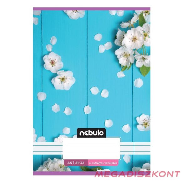 Füzet vonalas NEBULO A/5 32 lapos 21-32 4-8.osztályos Cuki I. 16 darabos